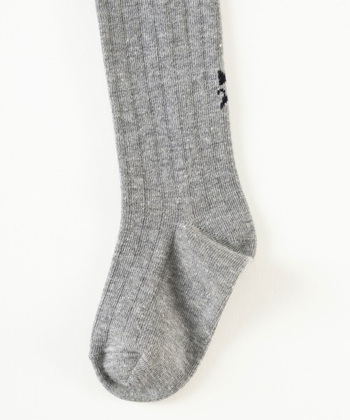 KP DECO（ケーピーデコ）の「日本製/ワンポイント入りタイツ（タイツ/ストッキング・キッズ・ブラック/杢グレー/オフホワイト・120cm/135/95cm/105cm/85cm）」の7枚目の写真