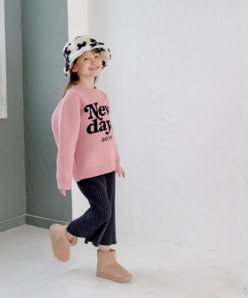 BAYFLOW（ベイフロー）の「ワイドリブスカート（KIDS）（スカート・キッズ・ブラック/イエロー/グレー・140cm/130cm/120cm/110cm）」の4枚目の写真