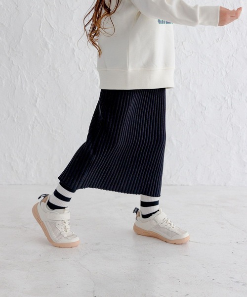 BAYFLOW（ベイフロー）の「ワイドリブスカート（KIDS）（スカート・キッズ・ブラック/イエロー/グレー・140cm/130cm/120cm/110cm）」の8枚目の写真