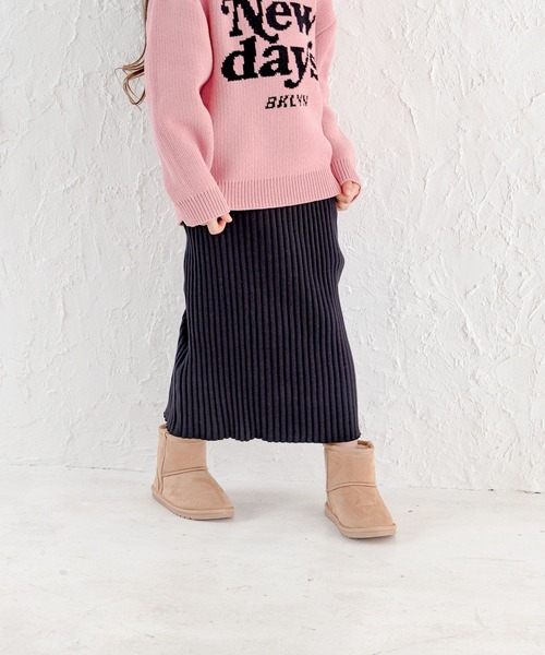 BAYFLOW（ベイフロー）の「ワイドリブスカート（KIDS）（スカート・キッズ・ブラック/イエロー/グレー・140cm/130cm/120cm/110cm）」の10枚目の写真