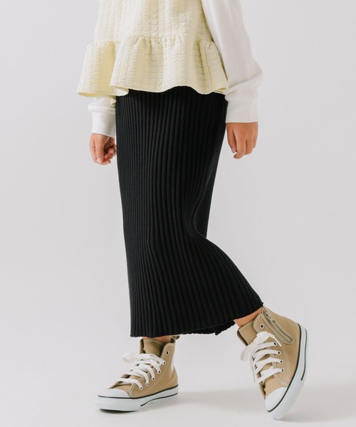 BAYFLOW（ベイフロー）の「ワイドリブスカート（KIDS）（スカート・キッズ・ブラック/イエロー/グレー・140cm/130cm/120cm/110cm）」の12枚目の写真