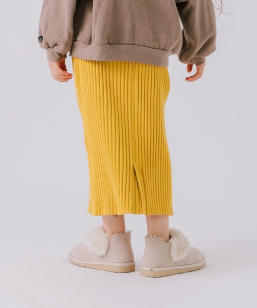 BAYFLOW（ベイフロー）の「ワイドリブスカート（KIDS）（スカート・キッズ・ブラック/イエロー/グレー・140cm/130cm/120cm/110cm）」の13枚目の写真