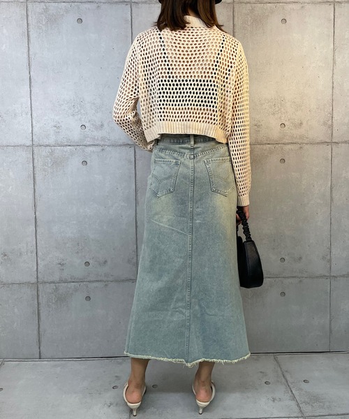 ROGER AND RAW（ロジャーアンドロウ）の「ショート丈ニットTOPS（Tシャツ/カットソー・レディース・ブラック/ベージュ/ホワイト・FREE）」の22枚目の写真