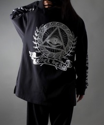 SITRY | oversize rude graphic print long sleeve T-shirt/オーバーサイズ ルードグラフィック ロングスリーブTシャツ(Tシャツ/カットソー)