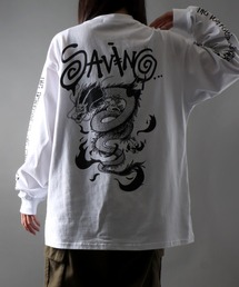 SITRY | oversize rude graphic print long sleeve T-shirt/オーバーサイズ ルードグラフィック ロングスリーブTシャツ(Tシャツ/カットソー)