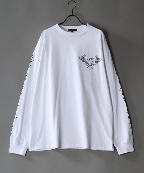 SITRY(シトリー)の「oversize rude graphic print long sleeve T-shirt/オーバーサイズ ルードグラフィック ロングスリーブTシャツ(Tシャツ/カットソー・メンズ・ホワイト/ブラック系その他/ホワイト系その他/ブラック・L/M)」の5枚目の写真