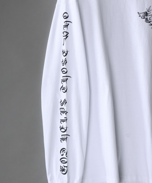SITRY(シトリー)の「oversize rude graphic print long sleeve T-shirt/オーバーサイズ ルードグラフィック ロングスリーブTシャツ(Tシャツ/カットソー・メンズ・ホワイト/ブラック系その他/ホワイト系その他/ブラック・L/M)」の9枚目の写真