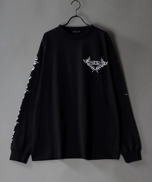 SITRY(シトリー)の「oversize rude graphic print long sleeve T-shirt/オーバーサイズ ルードグラフィック ロングスリーブTシャツ(Tシャツ/カットソー・メンズ・ホワイト/ブラック系その他/ホワイト系その他/ブラック・L/M)」の13枚目の写真