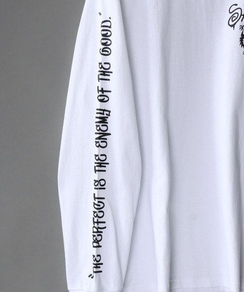 SITRY(シトリー)の「oversize rude graphic print long sleeve T-shirt/オーバーサイズ ルードグラフィック ロングスリーブTシャツ(Tシャツ/カットソー・メンズ・ホワイト/ブラック系その他/ホワイト系その他/ブラック・L/M)」の20枚目の写真