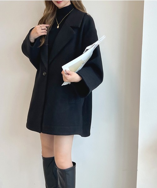 BLACK by MOUSSY コート BLACK BY MOUSSY | soutien collar stitch coat (コート ) |SHEL