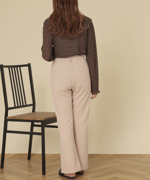mil(ミル)の「【150㎝前後の小柄さんサイズ】シャーリングシアートップス(Tシャツ/カットソー・レディース・チャコールグレー/ダークブラウン/アイボリー・XS/S)」の17枚目の写真