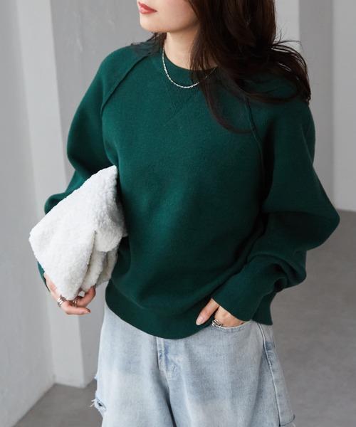 RANAN（ラナン）の「【新色追加】スウェットライクニット（ニット