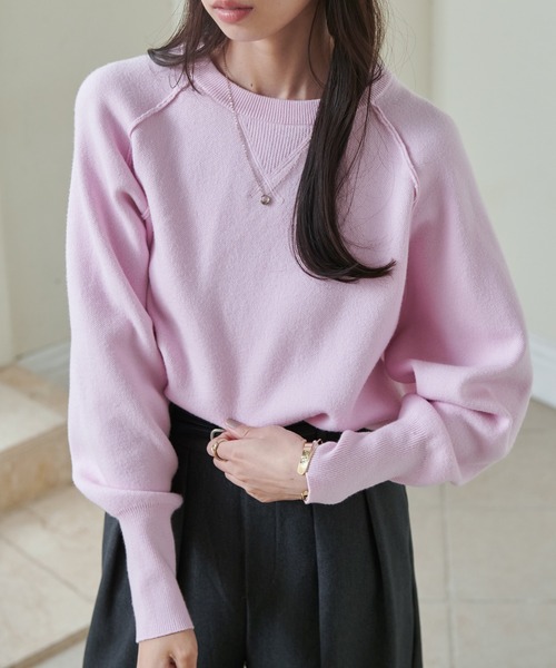 RANAN（ラナン）の「【新色追加】スウェットライクニット（ニット