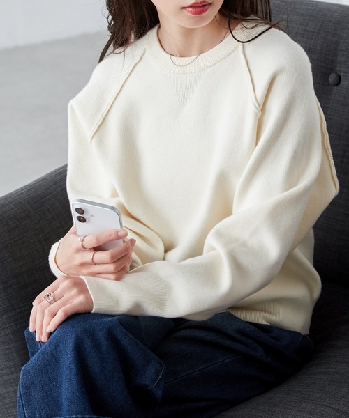 RANAN（ラナン）の「【新色追加】スウェットライクニット（ニット