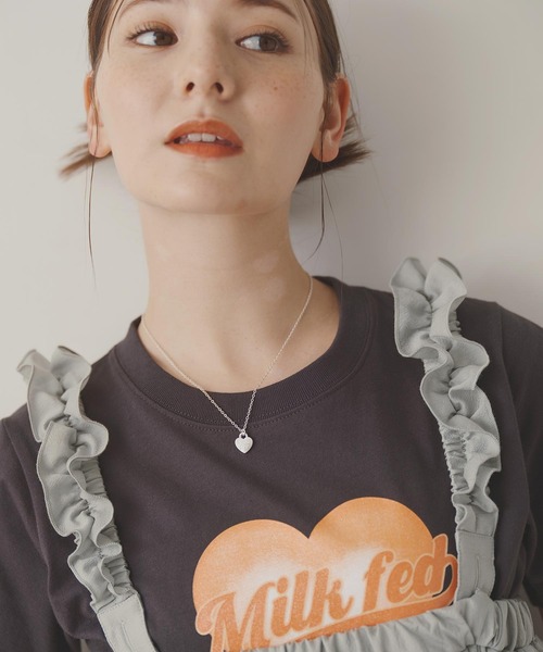 MILKFED.(ミルクフェド)の「HEART PADLOCK NECKLACE(ネックレス・レディース・ゴールド/シルバー・ONE SIZE)」の2枚目の写真