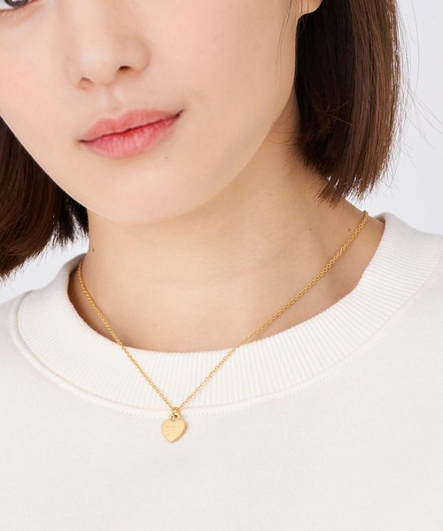 MILKFED.(ミルクフェド)の「HEART PADLOCK NECKLACE(ネックレス・レディース・ゴールド/シルバー・ONE SIZE)」の3枚目の写真