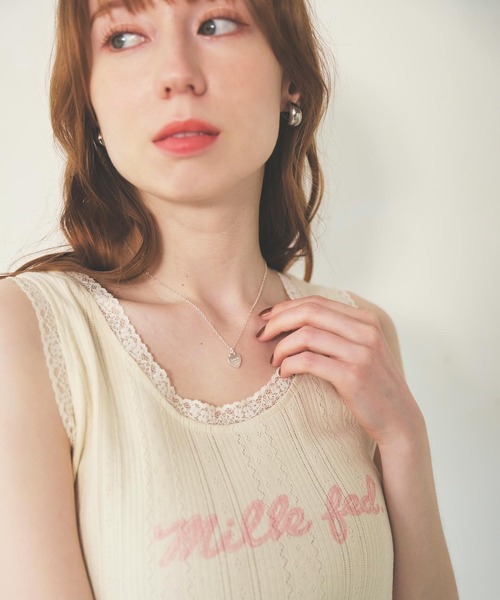 MILKFED.(ミルクフェド)の「HEART PADLOCK NECKLACE(ネックレス・レディース・ゴールド/シルバー・ONE SIZE)」の8枚目の写真