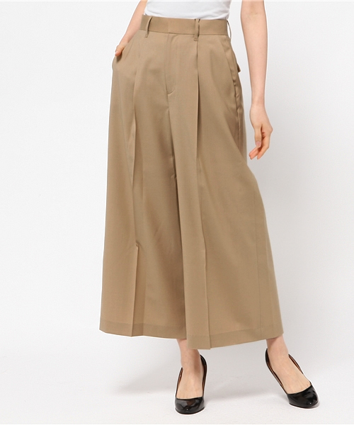 martinique（マルティニーク）の「martinique/ウールガウチョパンツ（その他パンツ・レディース・ブラック/ベージュ・1）」の2枚目の写真