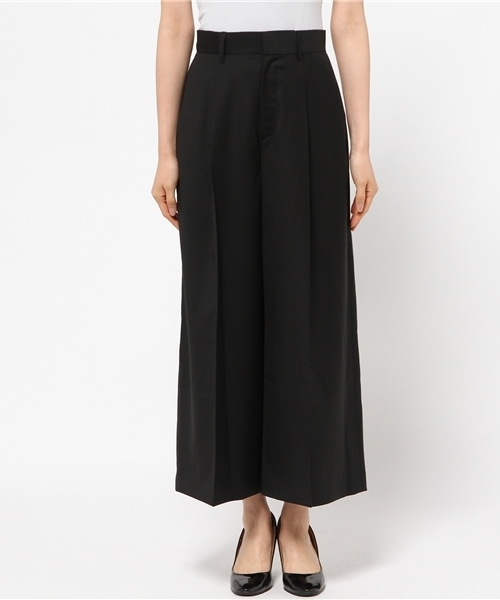 martinique（マルティニーク）の「martinique/ウールガウチョパンツ（その他パンツ・レディース・ブラック/ベージュ・1）」の3枚目の写真