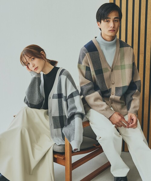 THE SHOP TK （ザ ショップ ティーケー ）の「◇チェックニットジャ