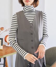 選べる2タイプ×2サイズリブニットトップス