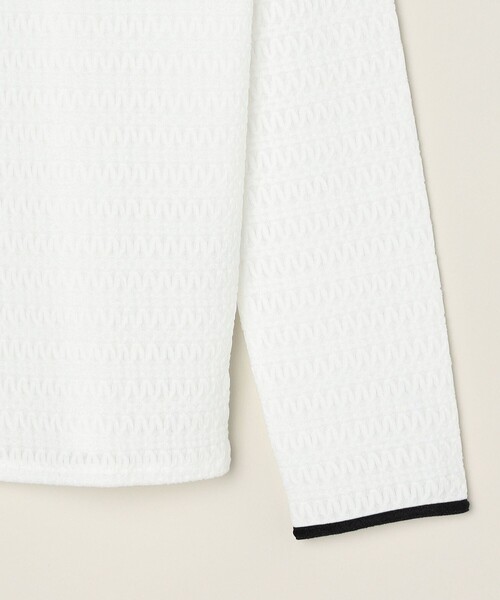 quaranciel(カランシエル)の「quaranciel:〈洗濯機可能〉ループ レース プルオーバー(Tシャツ/カットソー・レディース・ホワイト/ブラック・ONE SIZE)」の10枚目の写真