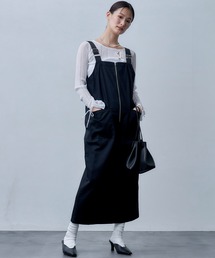 レディースのジャンパースカート（ブラック/黒色系