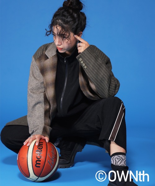 ◎balanceweardesign コーデュロイ トラックジャケット ジャージ セール】テープラインスリーブコーデュロイトラックジャケット
