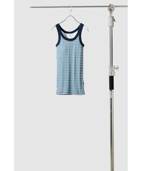 MILLER(ミラー)の「Miller カップ付きボーダーアメスリタンクトップ(タンクトップ・レディース・ブラウン/ブルー系その他/ブルー/ネイビー/アイボリー・FREE)」の20枚目の写真