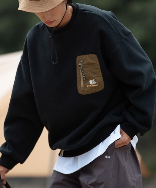 aimoha(アイモハ)の「aimoha outdoor フリースプルオーバー(スウェット・レディース・ブラウン/オフホワイト/ブラック/チョコ・LARGE/MEDIUM/X-LARGE)」の19枚目の写真