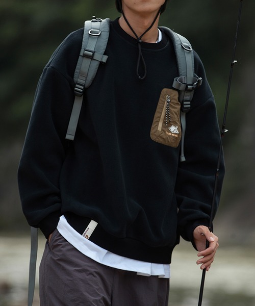 aimoha(アイモハ)の「aimoha outdoor フリースプルオーバー(スウェット・レディース・ブラウン/オフホワイト/ブラック/チョコ・LARGE/MEDIUM/X-LARGE)」の22枚目の写真