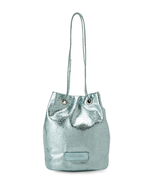 ADAM ET ROPE'(アダムエロペ)の「【サステナブル】メタリック巾着バッグ(ハンドバッグ・レディース・シルバー/サックスブルー/ブラック/レッド・FREE)」の10枚目の写真