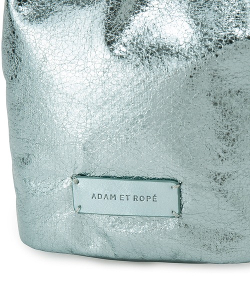アダムエロペ　メタル巾着ミニバッグ　完売色グリーン ADAM ET ROPÉ FEMME(アダム エ ロペ ファム) / 【サステナブル
