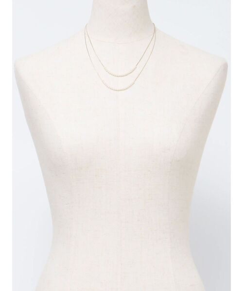 RESEXXY（リゼクシー）の「スモールパール2連ネックレス（ネックレス・レディース・シルバー/ゴールド・FREE）」の8枚目の写真