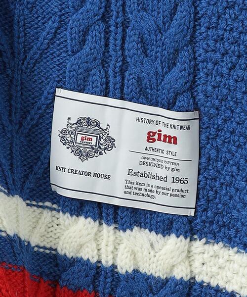 gim context（ジムコンテキスト）の「＜gim CONTEXT＞ Hockey Jersey/ニット（ニット/セーター・メンズ・ケリー/コバルトブルー・FREE）」の6枚目の写真