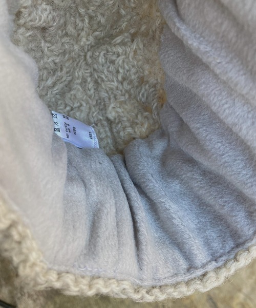 salle de bal(サルデバル)の「ケーブル ニットキャップ ユニセックス ニット帽 SPH N0443 SPI(ニットキャップ/ビーニー・レディース・グレー/ライトグレー/ワイン/ブラック・FREE)」の7枚目の写真