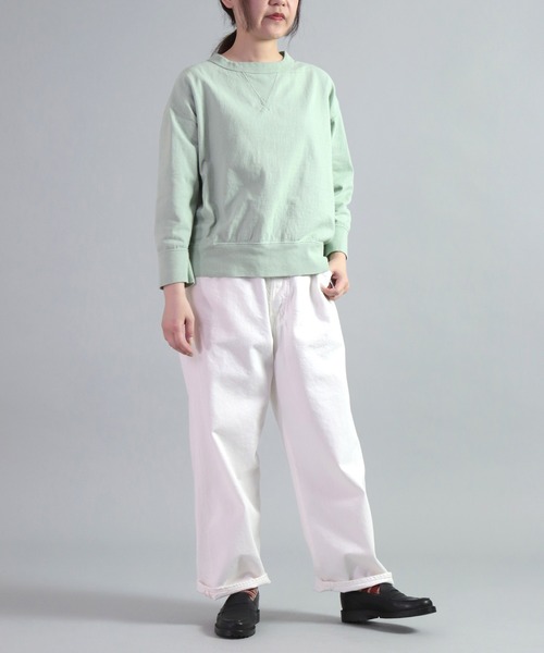 OMNIGOD（オムニゴッド）の「[OMNIGOD womens / オムニゴッド] 10ozホワイトデニム 5Pイージールーズジーンズ（デニムパンツ・レディース・ホワイト・3/2）」の22枚目の写真