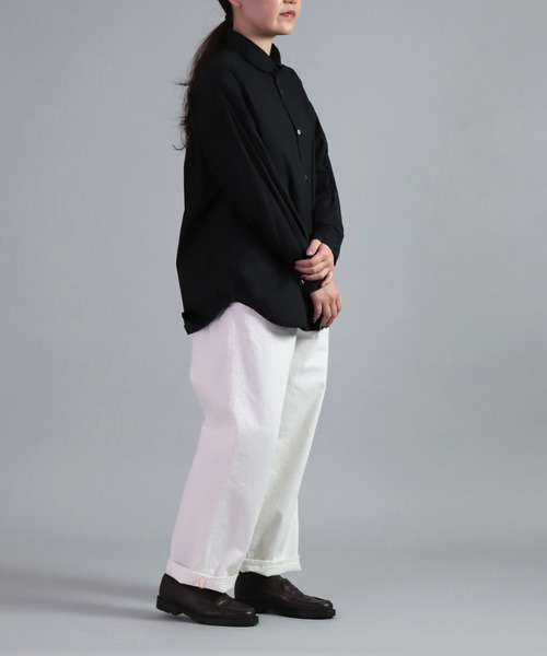 OMNIGOD（オムニゴッド）の「[OMNIGOD womens / オムニゴッド] 10ozホワイトデニム 5Pイージールーズジーンズ（デニムパンツ・レディース・ホワイト・3/2）」の14枚目の写真