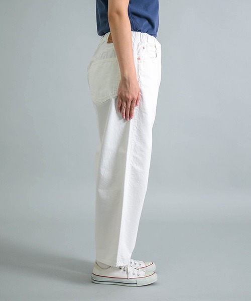 OMNIGOD（オムニゴッド）の「[OMNIGOD womens / オムニゴッド] 10ozホワイトデニム 5Pイージールーズジーンズ（デニムパンツ・レディース・ホワイト・3/2）」の21枚目の写真