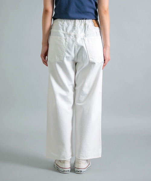 OMNIGOD womens / オムニゴッド] 10ozホワイトデニム 5Pイージールーズ