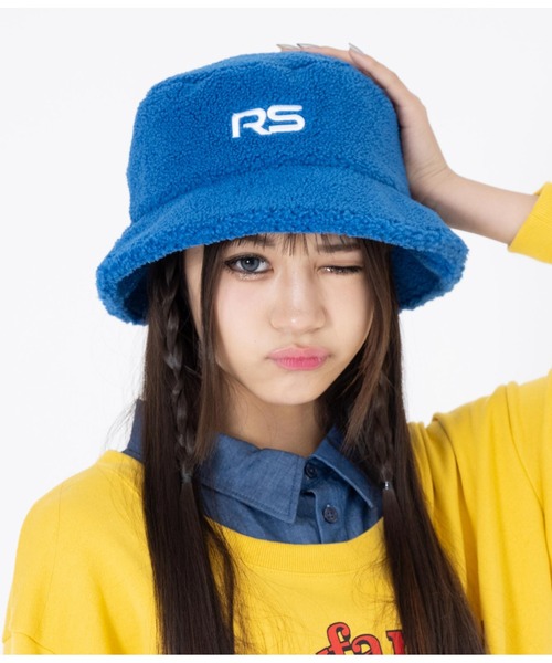 ANAP GiRL(アナップガール)の「R+Sボアバスケットハット(ハット・キッズ・ブラック/グレー/ブルー・FREE)」の14枚目の写真