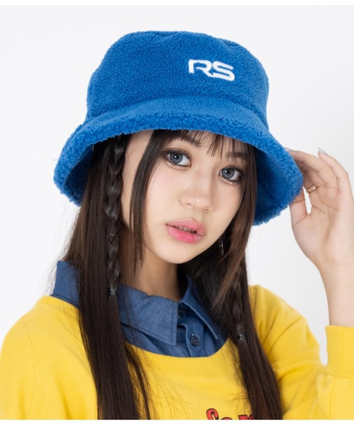 ANAP GiRL(アナップガール)の「R+Sボアバスケットハット(ハット・キッズ・ブラック/グレー/ブルー・FREE)」の13枚目の写真