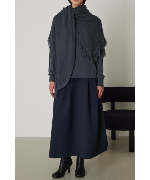 RIM.ARK(リムアーク)の「Tops and fringe stole set(ニット/セーター・レディース・イエロー系その他/ダークブルー/キャメル/チャコールグレー・FREE)」の20枚目の写真