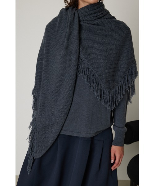 RIM.ARK(リムアーク)の「Tops and fringe stole set(ニット/セーター・レディース・イエロー系その他/ダークブルー/キャメル/チャコールグレー・FREE)」の21枚目の写真