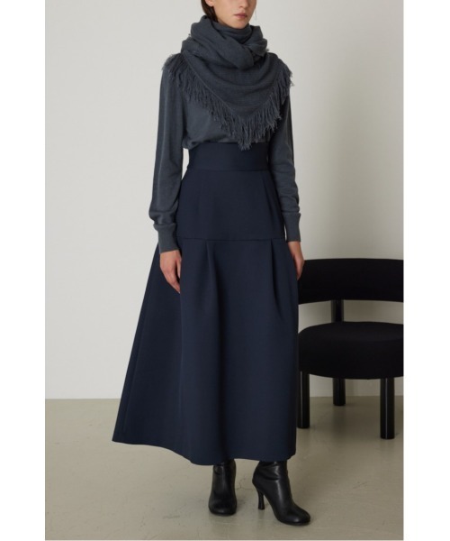 RIM.ARK(リムアーク)の「Tops and fringe stole set(ニット/セーター・レディース・イエロー系その他/ダークブルー/キャメル/チャコールグレー・FREE)」の13枚目の写真