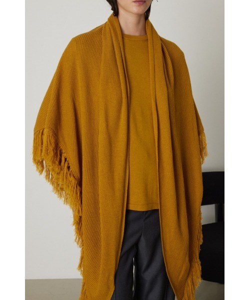 RIM.ARK(リムアーク)の「Tops and fringe stole set(ニット/セーター・レディース・イエロー系その他/ダークブルー/キャメル/チャコールグレー・FREE)」の12枚目の写真