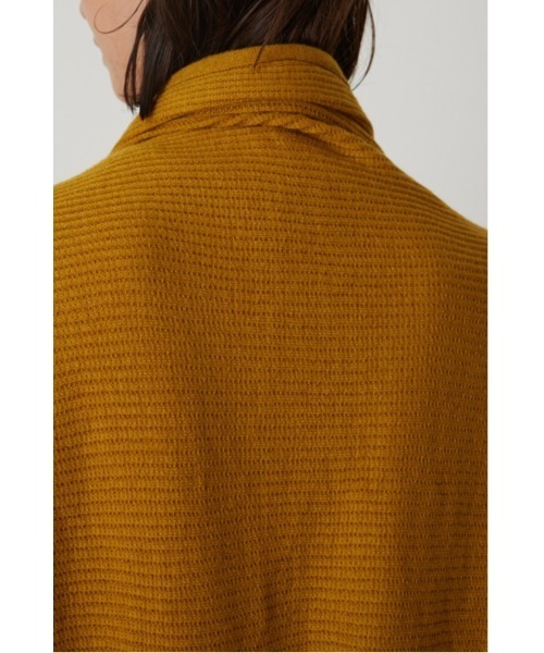 RIM.ARK(リムアーク)の「Tops and fringe stole set(ニット/セーター・レディース・イエロー系その他/ダークブルー/キャメル/チャコールグレー・FREE)」の6枚目の写真