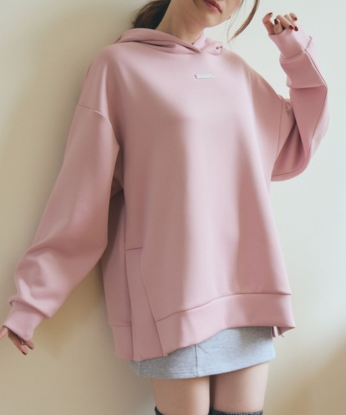 LANTINAM（ランティナム）の「【ユニセックス】ポンチフーディー(2サイズ展開)（パーカー・レディース・ネイビー系2/ピンク系2/ピンク系1/ネイビー系1/ブラウン系1/ブラウン系2・L/M）」の10枚目の写真