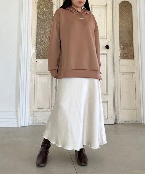 LANTINAM（ランティナム）の「【ユニセックス】ポンチフーディー(2サイズ展開)（パーカー・レディース・ネイビー系2/ピンク系2/ピンク系1/ネイビー系1/ブラウン系1/ブラウン系2・L/M）」の17枚目の写真