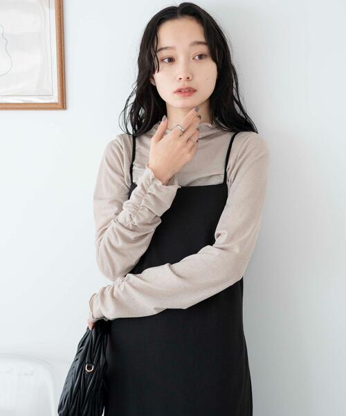 WEGO（ウィゴー）の「WEGO/ラメシアートップス（Tシャツ/カットソー・レディース・ブラック/ベージュ系その他・FREE）」の7枚目の写真